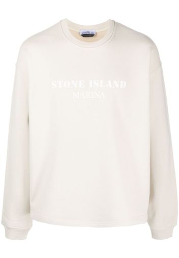 Stone Island logo-print cotton sweatshirt - Toni neutri