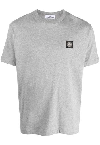 Stone Island Compass-motif cotton T-shirt - Grigio