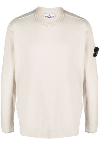 Stone Island Compass-motif long-sleeve jumper - Toni neutri