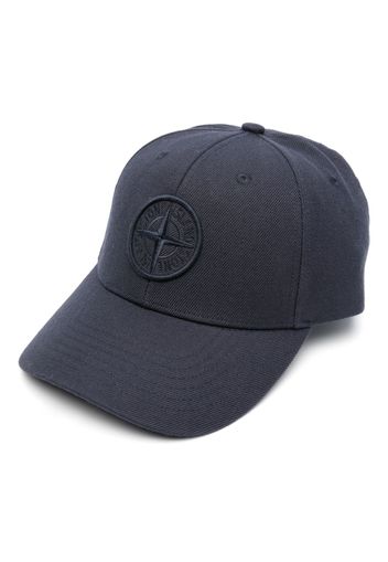 Stone Island Compass-motif cotton cap - Blu