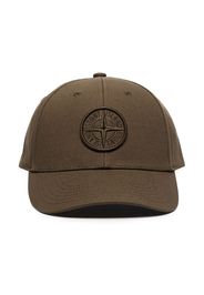 Stone Island embroidered logo baseball cap - Verde