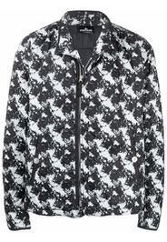 Stone Island Shadow Project graphic print bomber jacket - Nero