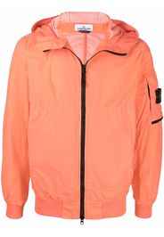 Stone Island Compass badge lightweight hooded jacket - Arancione