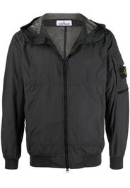 Stone Island Compass-patch hooded jacket - Grigio