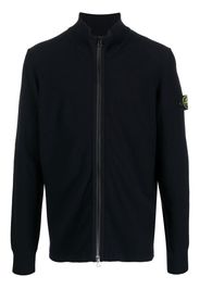 Stone Island Compass-patch zip jumper - Blu