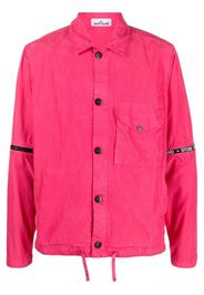 Stone Island logo-band shirt-jacket - Rosa