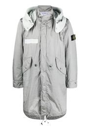 Stone Island zip-up parka jacket - Grigio