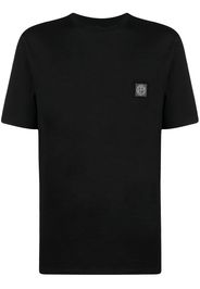 Stone Island T-shirt con applicazione Compass - Nero