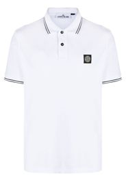 Stone Island Polo con applicazione Compass - Bianco