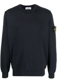 Stone Island Felpa girocollo con applicazione Compass - Blu