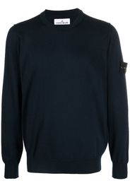 Stone Island logo-patch sweatshirt - Blu