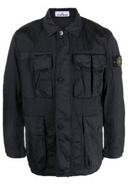 Stone Island Giacca a vento con applicazione Compass - Blu