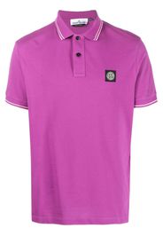 Stone Island Compass-patch polo shirt - Viola