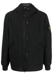 Stone Island Compass-patch hooded jacket - Nero
