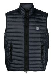 Stone Island Compass-patch padded gilet - Blu