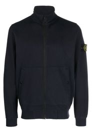 Stone Island Compass-patch zip-up sweatshirt - Blu