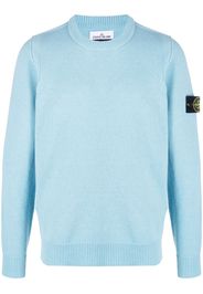 Stone Island Felpa con motivo Compass - Blu