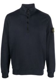 Stone Island Felpa con motivo Compass - Blu