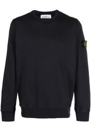 Stone Island Compass-patch crew-neck sweatshirt - Blu