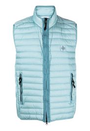 Stone Island Compass-patch padded gilet - Blu