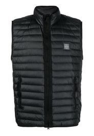 Stone Island Gilet trapuntato con applicazione Compass - Nero