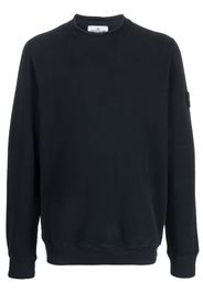 Stone Island Compass-motif stretch-cotton jumper - Blu