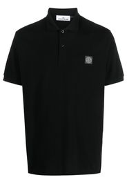 Stone Island Compass-patch polo shirt - Nero