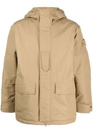 Stone Island garment-dyed cotton hooded jacket - Toni neutri