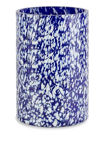 Macchia su Macchia' ivory and blue vase, tall