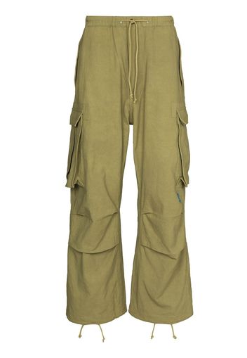 STORY mfg. Peace organic cotton trousers - Verde