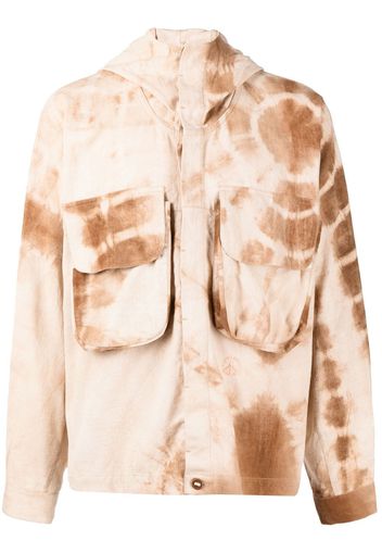 STORY mfg. Giacca con fantasia tie-dye Forager - Marrone