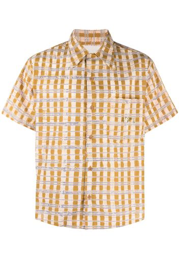 STORY mfg. Shore checked cotton shirt - Toni neutri