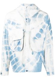 STORY mfg. Giacca con fantasia tie-dye Forager - Blu