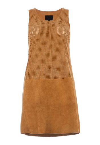 Stouls perforated dress - CAMEL