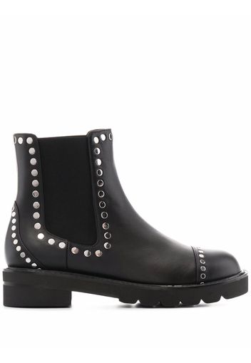 Stuart Weitzman Frankie studded ankle boots - Nero