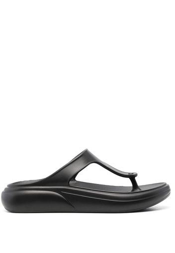 Stuart Weitzman open toe flip flops - Nero