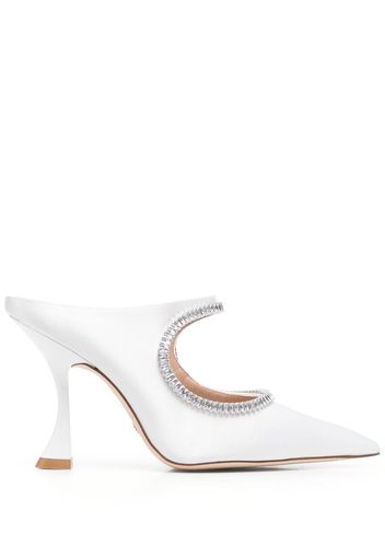 Stuart Weitzman Xcurve crystal-embellished pumps - Bianco