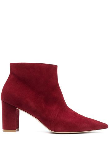 STUART WEITZMAN Sue suede 70mm ankle boots - Rosso