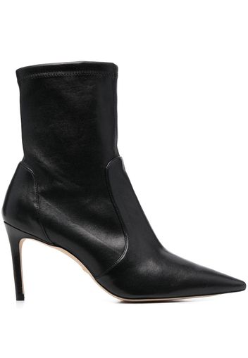 Stuart Weitzman leather stretch bootie - Nero