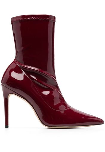 Stuart Weitzman 115mm leather boots - Rosso