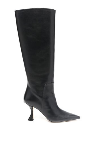 Stuart Weitzman 95mm pointed leather boots - Nero