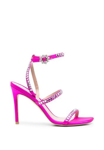 Stuart Weitzman crystal embellished 110mm sandals - Rosa