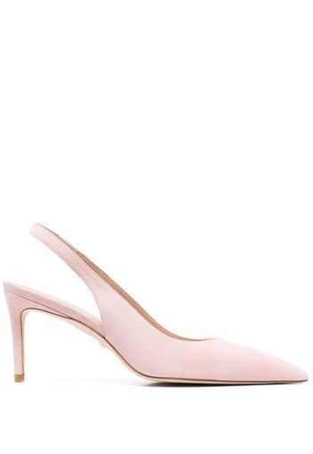 Stuart Weitzman 90mm suede sling-back pumps - Rosa