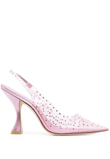 Stuart Weitzman Glam XCurve 105mm slingback pumps - Rosa