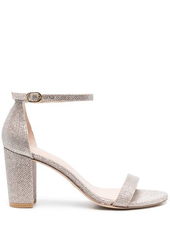 Stuart Weitzman Sandali Nearlynude con glitter 70mm - Rosa