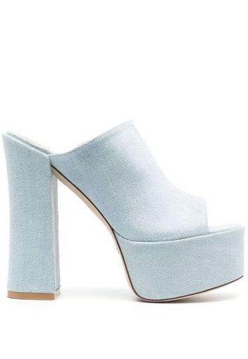 Stuart Weitzman Sky High 145mm platform sandals - Blu