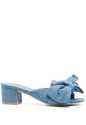 Stuart Weitzman 55mm leather mules - Blu