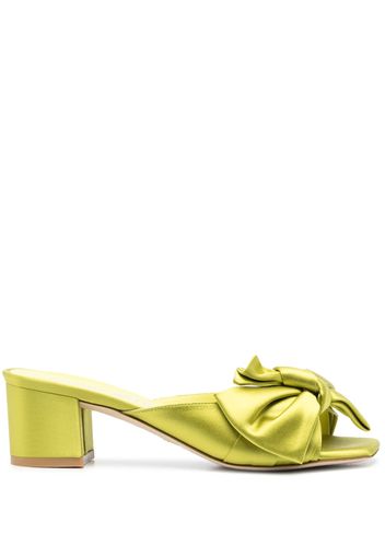 Stuart Weitzman Mules con fiocco - Verde