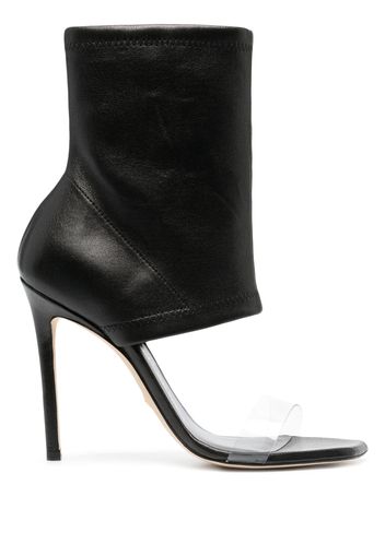 Stuart Weitzman 115mm heeled leather sandals - Nero