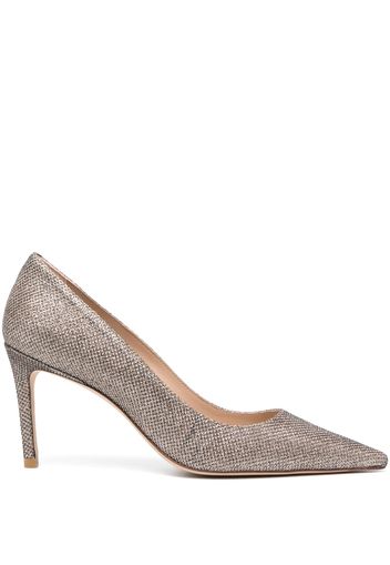 Stuart Weitzman 90mm glitter pumps - Oro